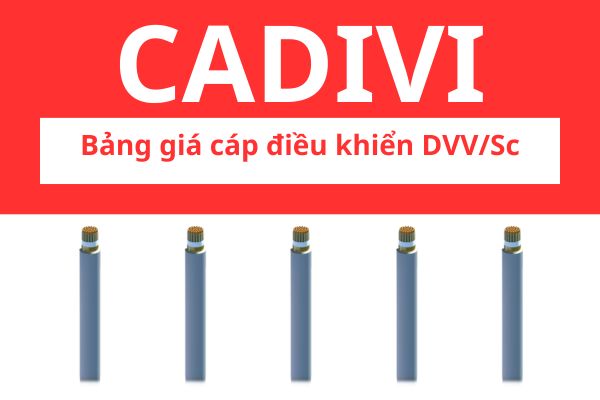 Bảng giá cáp điều khiển chống nhiễu DVV/Sc CADIVI