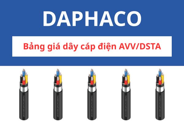 Bảng giá dây cáp điện AVV/DSTA DAPHACO 0,6/1KV