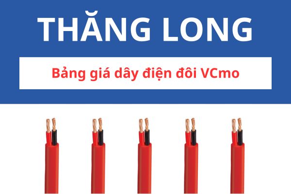 Bảng giá dây điện đôi VCmo Thăng Long 300/500V