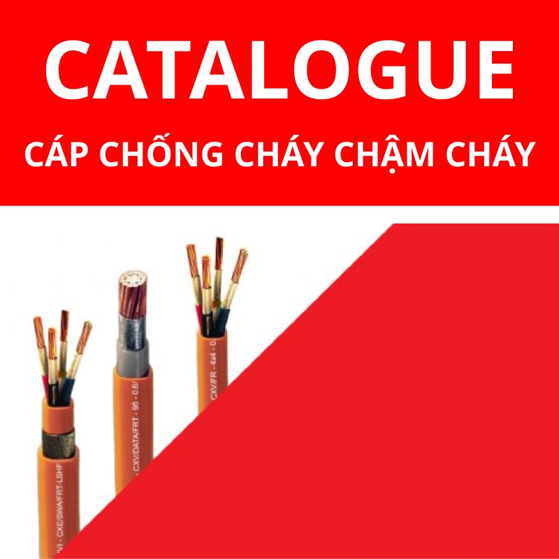 Catalogue cáp chống cháy chậm cháy CADIVI bảng PDF