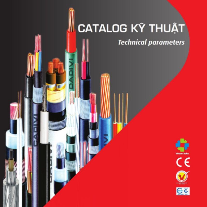 Catalogue dây cáp điện CADIVI bảng PDF