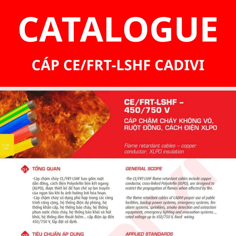 Catalogue dây cáp điện CE/FRT-LSHF CADIVI
