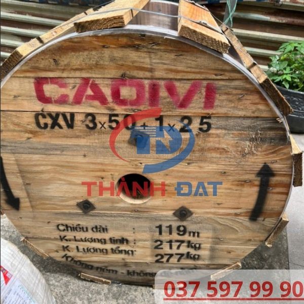 Dây cáp CXV 3x50 1x25 CADIVI