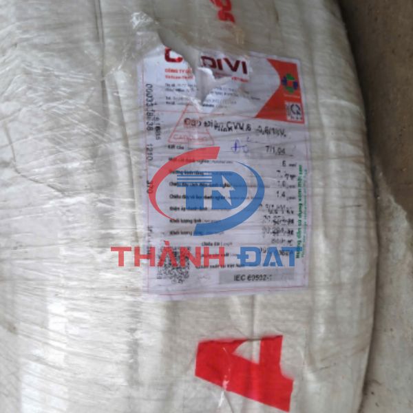 Dây cáp điện CVV 6mm2 CADIVI