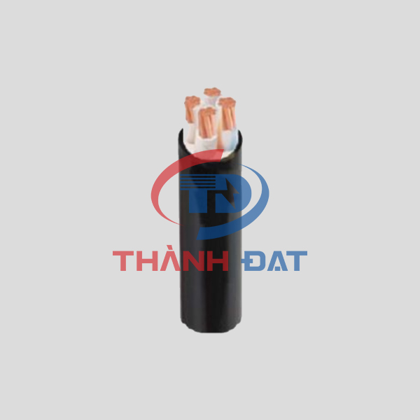 Dây cáp điện CXV 3 pha 4 lõi CADIVI 0,6/1KV ruột đồng, vỏ PVC