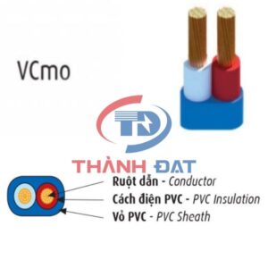 Cấu tạo dây điện đôi VCmo CADIVI