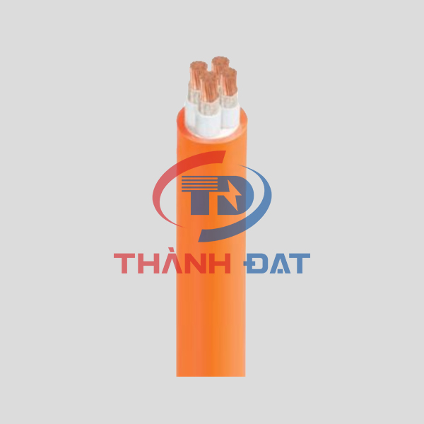 Dây cáp điện CXV/FR CADIVI 3 pha 4 lõi hạ thế 0,6/1KV, chống cháy