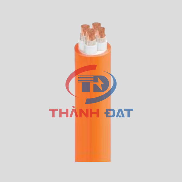 Dây cáp điện CXV/FRT CADIVI 3 pha 4 lõi 0,6/1KV, chậm cháy