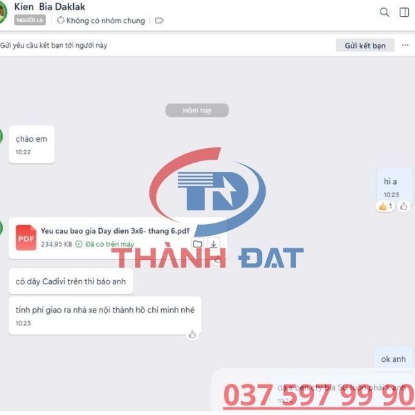 Tư vấn và báo giá dây điện 3x6mm2