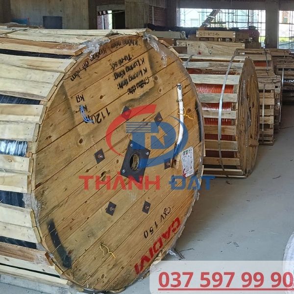 Chi Tiết Lô Cáp Lớn Trong Giao Hàng Cáp CXV CADIVI Dự Án Happy Tower Quy Nhơn Bình Định