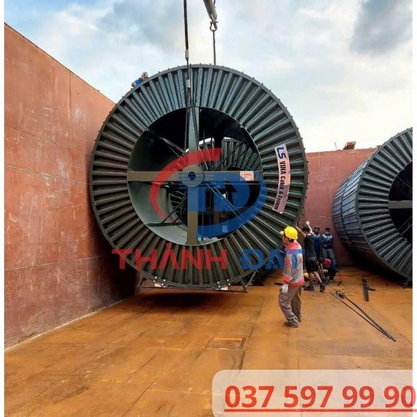 Giao hàng cáp ngầm LS VINA thi công dự án