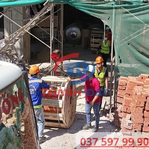 Thành Đạt Giao Hàng Cáp CXV CADIVI Dự Án Happy Tower Quy Nhơn Bình Định