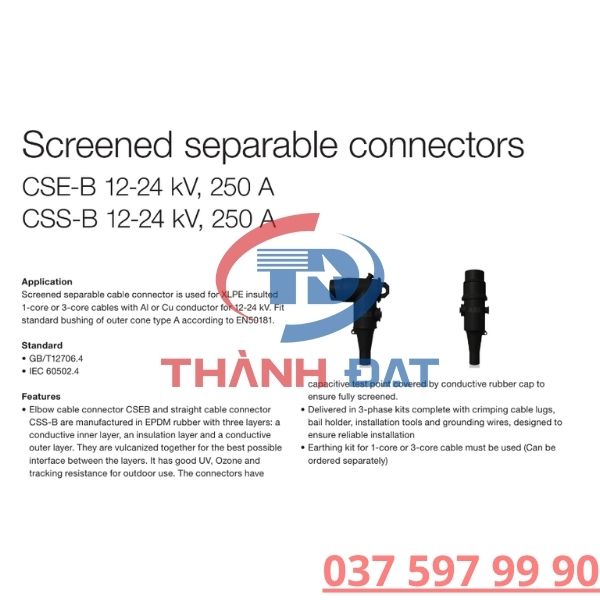 Catalogue đầu cáp Elbow ABB