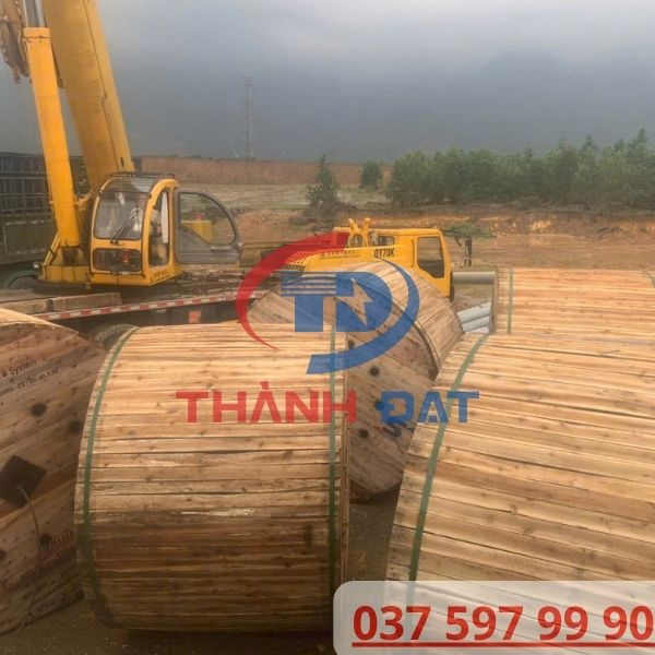 Đại lý Thành Đạt giao hàng dây cáp LS VINA số lượng lớn thi công dự án khu vực Bình Dương