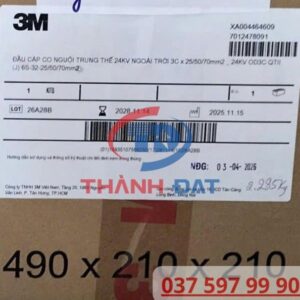 Phân phối chính hãng đầu cáp co nguội 3P ngoài trời 24KV 3M