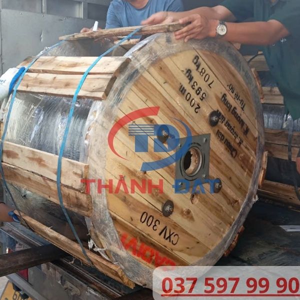 Thành Đạt Giao Hàng Cáp CXV300 CADIVI Dự Án Tân An Long An