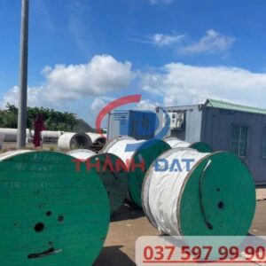Thành Đạt Giao Lô Hàng Cáp LV-ABC Thăng Long Dự Án Cần Giờ