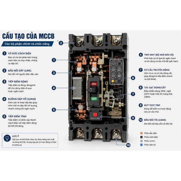 Cấu tạo MCCB