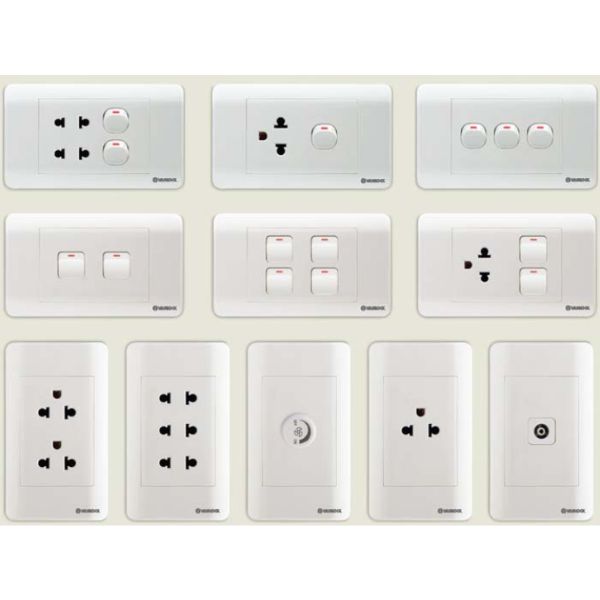 Phân loại ổ cắm âm tường phổ biến hiện nay