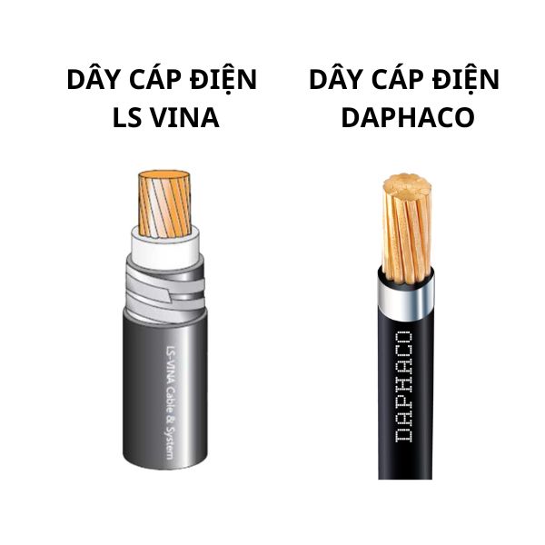 So Sánh Dây Cáp Điện LS VINA Và DAPHACO Chi Tiết