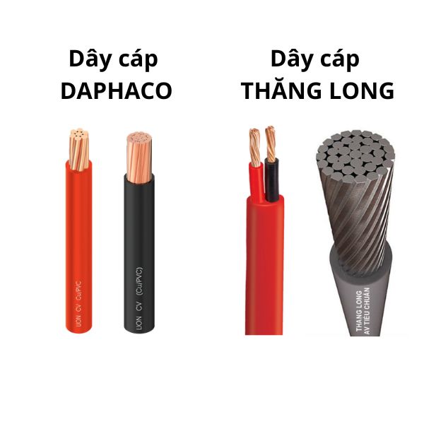 So Sánh Dây Cáp Điện DAPHACO Và Thăng Long