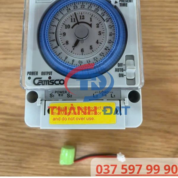 Trọn bộ Công Tắc Hẹn Giờ Cơ 24h Camsco TB35-N